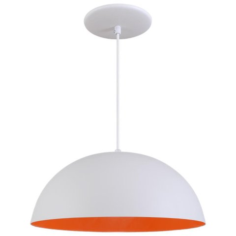 Pendente Meia Lua 40cm Luminária Excelente