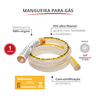 Mangueira para Gás de Cozinha Bitola 3/8'' Espessura 4mm Comprimento 1 Metro Durín - 2