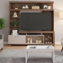 Ver imagem 1 de Conjunto Sala de Estar Estante Bambam + Mesa Book Caemmun