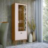 Cristaleira 182 X 63 com Adega 13 Garrafas e Led Chelle Edecasamoveis Cor 0004-965-ype-off White - 6