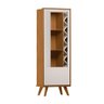 Cristaleira 182 X 63 com Adega 13 Garrafas e Led Chelle Edecasamoveis Cor 0004-965-ype-off White - 1