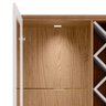 Cristaleira 182 X 63 com Adega 13 Garrafas e Led Chelle Edecasamoveis Cor 0004-965-ype-off White - 3