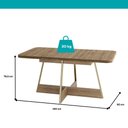 Ver imagem 3 de Mesa de Jantar 6 Lugares Retangular 1,60m 1592 Carraro Carvalho