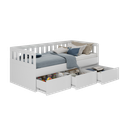Ver imagem 4 de Cama Infantil/Juvenil 3 Gavetas MDF Branco