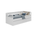 Ver imagem 2 de Cama Infantil/Juvenil 3 Gavetas MDF Branco