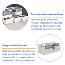 Ver imagem 5 de Cama Infantil/Juvenil 3 Gavetas MDF Branco