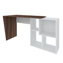 Ver imagem 5 de Mesa de Escritório em L 4 Nichos Illinois Ipê Branco