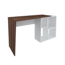 Ver imagem 4 de Mesa de Escritório em L 4 Nichos Illinois Ipê Branco