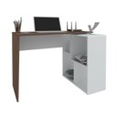 Ver imagem 3 de Mesa de Escritório em L 4 Nichos Illinois Ipê Branco