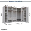 Ver imagem 4 de Guarda-roupa Modulado de Canto 5 Peças Jade CabeCasa MadeiraOriginals