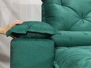 Ver imagem 2 de Sofá Retrátil e Reclinável 2,70m em Tecido Veludão C/pillow Nos Braços Athenas:verde
