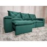 Sofá Retrátil e Reclinável 2,70m em Tecido Veludão C/pillow Nos Braços Athenas:verde - 8
