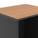 Ver imagem 5 de Conjunto de Escritório Noruega 3 Livreiro e 4 Mesas 90cm - Via Nossa - Preto e Cedro