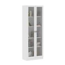 Ver imagem 1 de Armário Estante Alto Porta de Vidro ME4115 MDP Branco