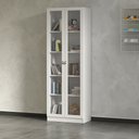 Ver imagem 4 de Armário Estante Alto Porta de Vidro ME4115 MDP Branco