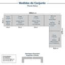 Ver imagem 3 de Guarda-Roupa Planejado de Canto 10 Peças 9 Portas Jade CabeCasa MadeiraOriginals Cinza/Urbano