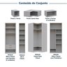 Guarda-roupa Modulado de Canto 10 Peças 9 Portas Jade CabeCasa MadeiraMadeira - 5