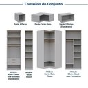 Ver imagem 5 de Guarda-Roupa Planejado de Canto 10 Peças 9 Portas Jade CabeCasa MadeiraOriginals Cinza/Urbano