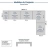 Guarda-roupa Modulado de Canto 10 Peças 9 Portas Jade CabeCasa MadeiraMadeira - 3