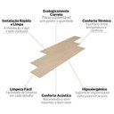 Ver imagem 4 de Piso Vinílico Colado Régua 2mm 50m² Sofisticato
