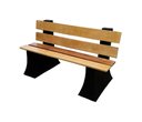 Ver imagem 1 de Banco Jardim Espera com Encosto 1,5 metro - PRETO 002