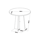 Ver imagem 6 de Mesa de Jantar Redonda Viana C/4 Cad Flora em Madeira Maciça Mel/blonde/v.marfim - Casa Giulia