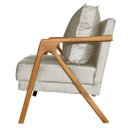 Ver imagem 4 de Kit 4 Poltronas Cadeira Marilia Recepção - Suede Bege