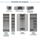 Ver imagem 5 de Guarda-roupa Modulado de Canto 10 Peças 18 Portas Jade CabeCasa MadeiraOriginals