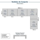 Ver imagem 3 de Guarda-Roupa Planejado de Canto 10 Peças 18 Portas Jade CabeCasa MadeiraOriginals Cinza/Urbano