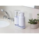 Ver mais imagens de Suporte Porta Escova de Dentes com Tampa e 3 Divisórias Dual OU Branco