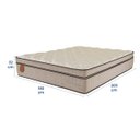 Ver imagem 5 de Colchão King Size 193x203x32 Mediterrâneo Prorelax Molas Ensacadas Euro Pillow One Face