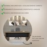 Kit 3 Peças com Mesa para Escritório Diretor em Tamburato 1600, Armário com Nicho e Balcão com Gavet - 13