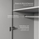 Ver mais imagens de Guarda-Roupa Planejado de Canto 3 Peças 6 Portas Jade CabeCasa MadeiraOriginals Cinza/Urbano