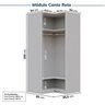 Guarda-roupa Modulado de Canto 3 Peças 6 Portas Jade CabeCasa MadeiraMadeira - 13