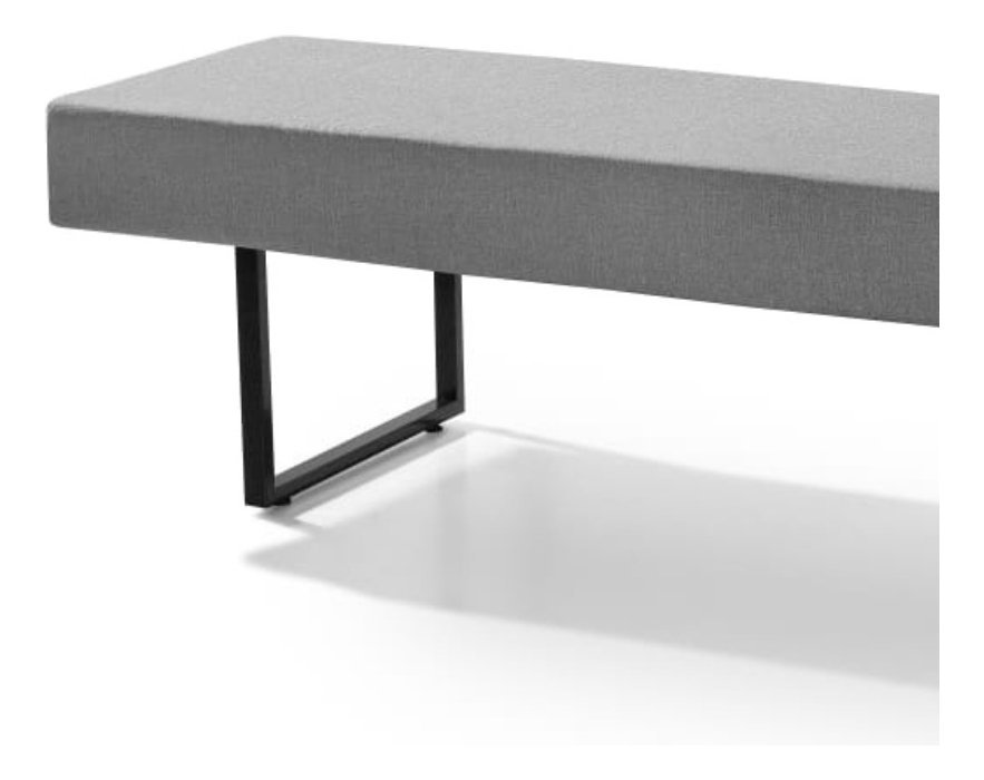 Recamier Banco Divã 150cm Industrial Para Quarto Sala Luxo - Cinza - 5