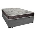 Ver imagem 3 de Cama Box Baú Casal Colchão Mola Bonnel Belos Sonhos + Box Suede 61x138x188:cinza