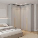 Ver imagem 1 de Guarda-Roupa Modulado de Canto 6 Peças 12 Portas Jade CabeCasa MadeiraOriginals