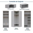 Ver imagem 4 de Guarda-Roupa Modulado de Canto 6 Peças 12 Portas Jade CabeCasa MadeiraOriginals