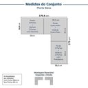 Ver imagem 2 de Guarda-Roupa Modulado de Canto 6 Peças 12 Portas Jade CabeCasa MadeiraOriginals