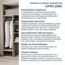 Guarda-Roupa Modulado de Canto 6 Peças 12 Portas Jade CabeCasa MadeiraMadeira - 15