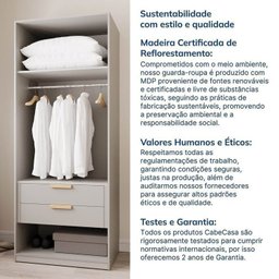 Guarda-Roupa Modulado de Canto 6 Peças 12 Portas Jade CabeCasa MadeiraOriginals Cinza/Urbano - 14 Guarda-Roupa Modulado de Canto 6 Peças 12 Portas Jade CabeCasa MadeiraOriginals Cinza/Urbano - 14