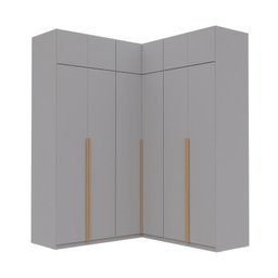 Guarda-Roupa Modulado de Canto 6 Peças 12 Portas Jade CabeCasa MadeiraMadeira - 9