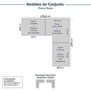 Ver imagem 2 de Guarda-Roupa Planejado de Canto 6 Peças 12 Portas Jade CabeCasa MadeiraOriginals Cinza/Urbano
