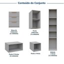 Ver imagem 5 de Guarda-roupa Modulado 10 Peças 11 Portas com 2 Mesas de Cabeceira Jade CabeCasa MadeiraOriginals