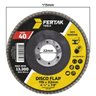 Disco Lixa Flap 115mm Grão 40 Madeira Aço Desbaste | 02 Un - 2