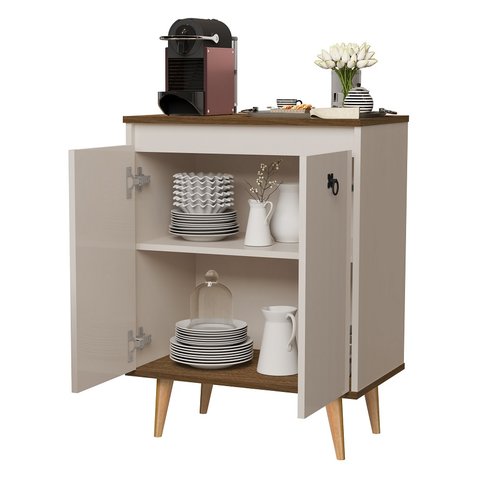 Buffet 2 Portas Cantinho do Café Cozinha Sala de Jantar Puxador de Ferro