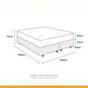 Ver imagem 3 de Cama Box com Colchão Molas Pocket Classic Queen 158cm