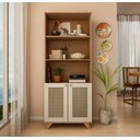 Ver imagem 3 de Estante Trama 2 Portas 5 Nichos Pintura 3d - Artely