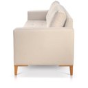 Ver imagem 6 de Sofá 4 Lugares Fixo Orion Luxo em Veludo Bege Claro