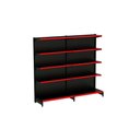 Ver imagem 1 de Kit 2 Módulos de Gôndolas Parede 1,70 Fit40 Amapá Expositor Preto